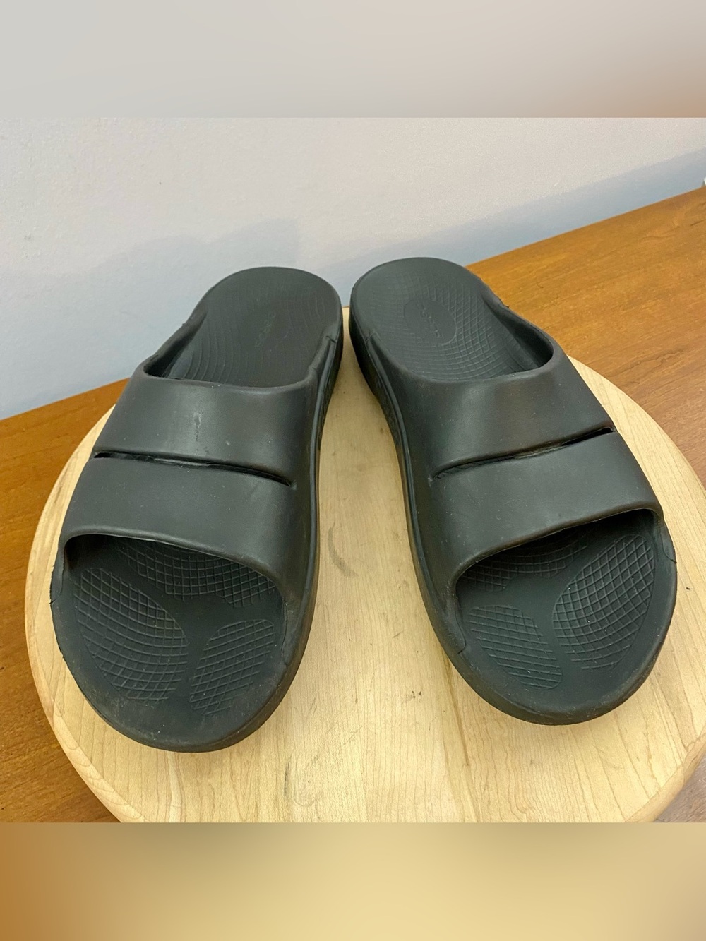OOFOS‎ OOAHH Slides Black  Recovery Slides Sandals Mens Sz 12 Athletic Workout - Picture 11 of 12